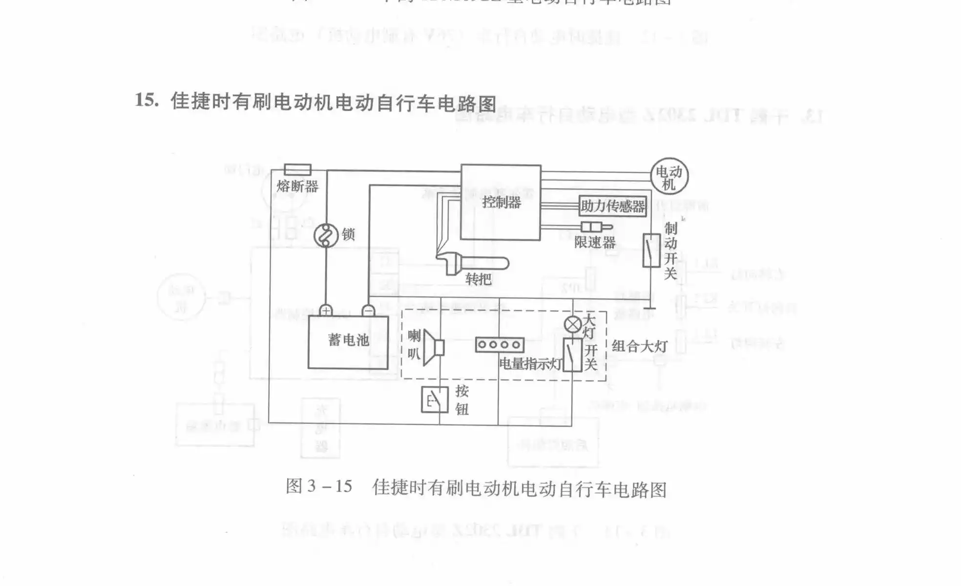 Jiajieshi Brushed Motor Electric Bicycle Circuit Diagram