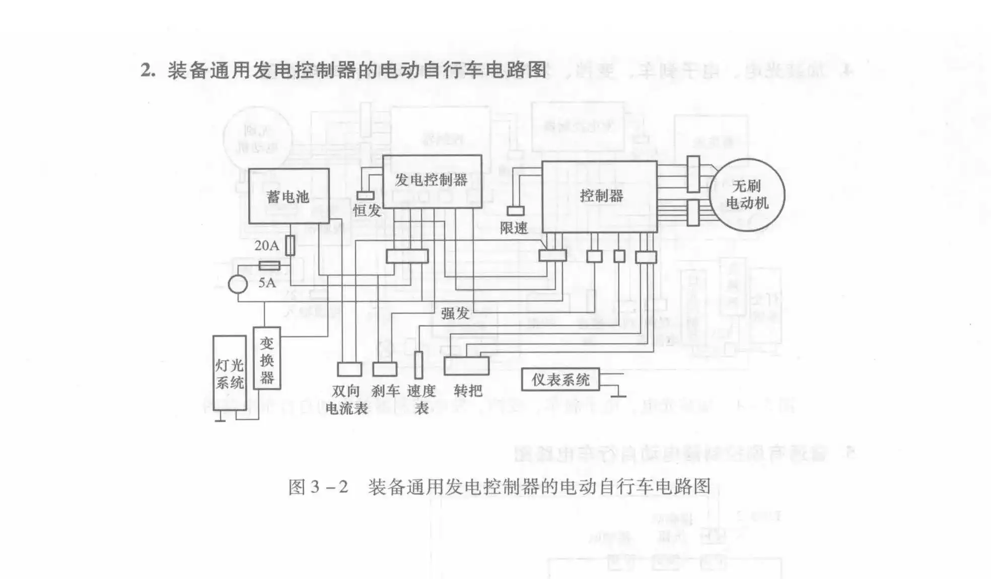Electric Bicycle Circuit Diagram with Universal Generator Controller