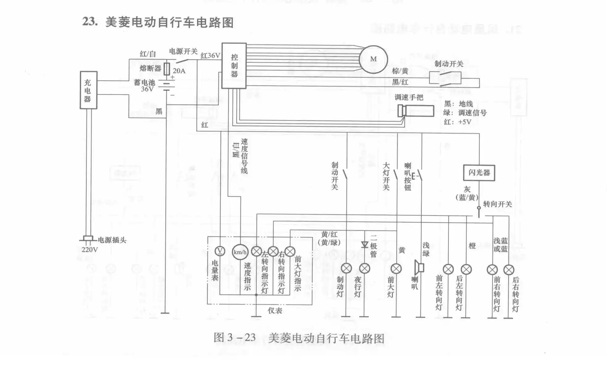 Meiling Electric Bicycle Circuit Diagram