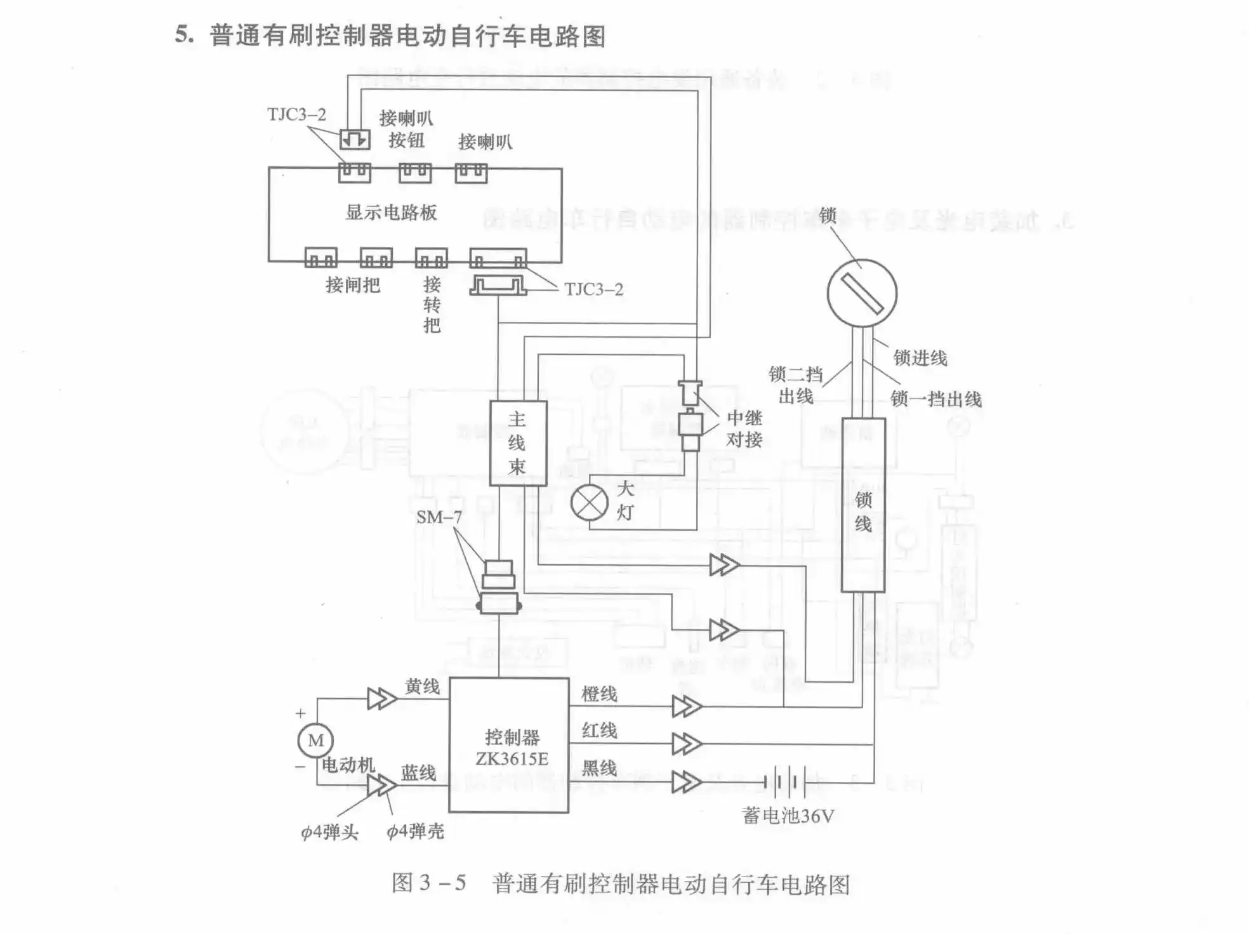 Standard Brushed Controller Electric Bicycle Circuit Diagram