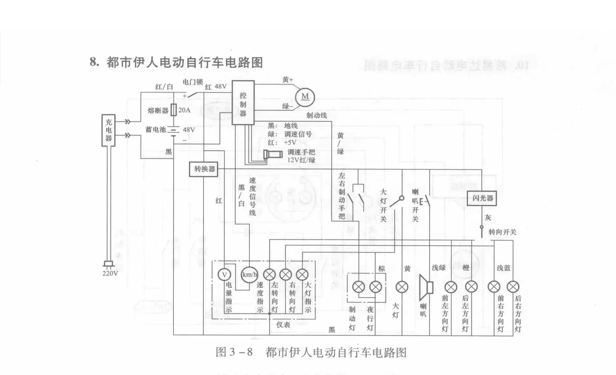 Dushi Yiren Electric Bicycle Circuit Diagram