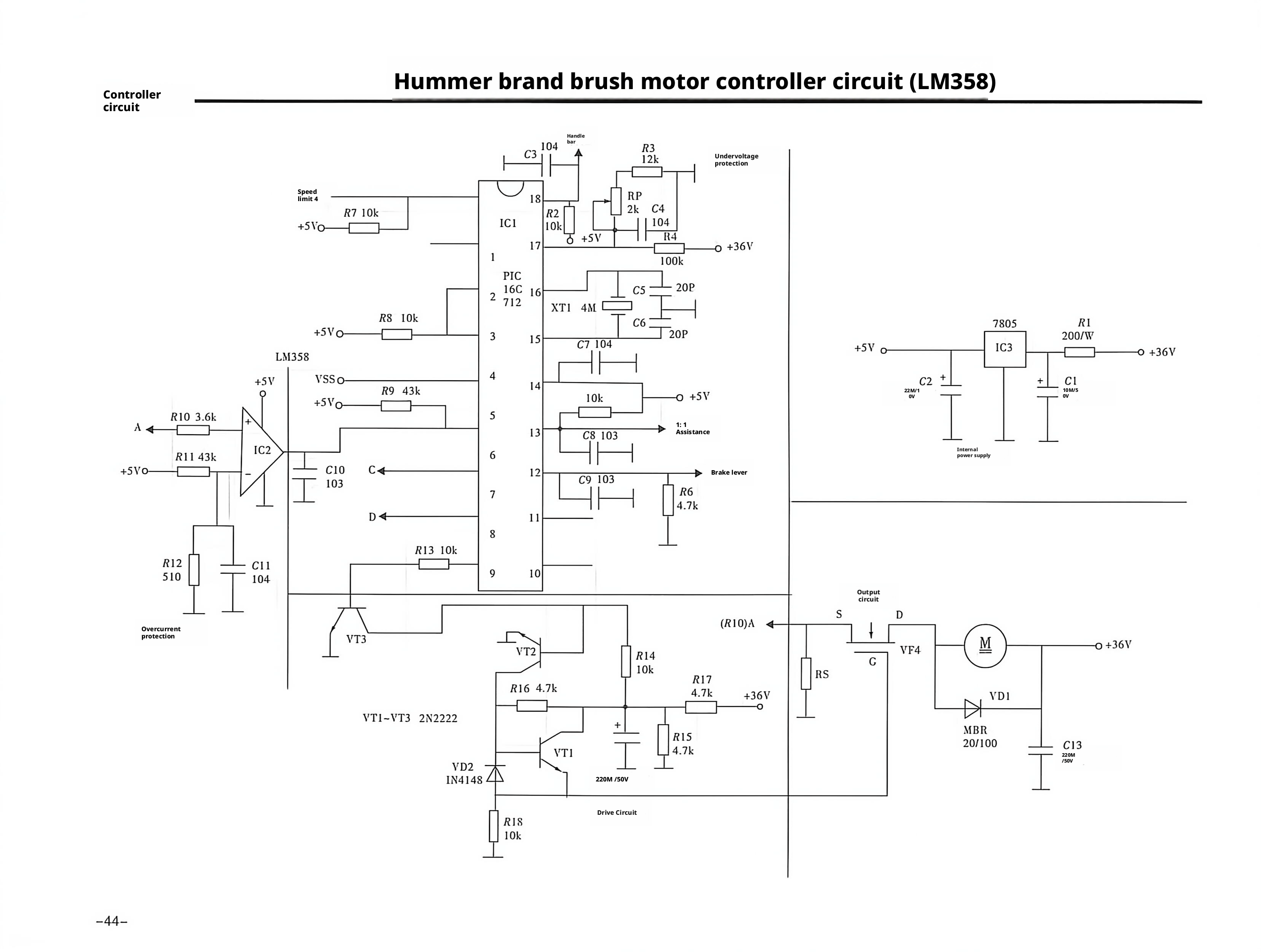 E-bike Circuit Diagram1