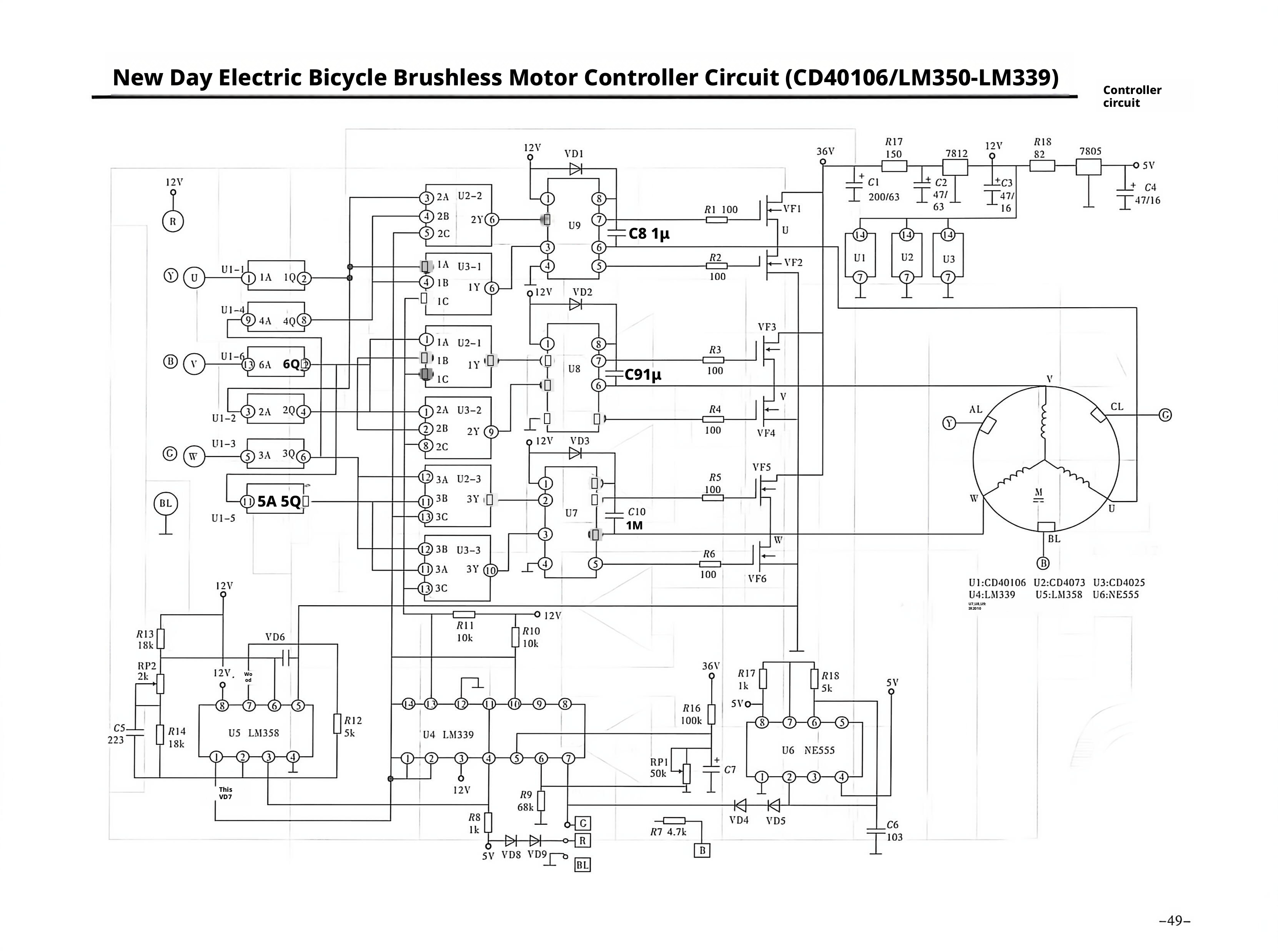 E-bike Circuit Diagram1